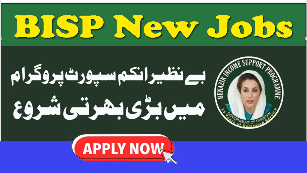 Jobs in Benazir Income Support Program 2024 Online Apply