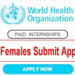 WHO Internship Program 2025 Online Apply