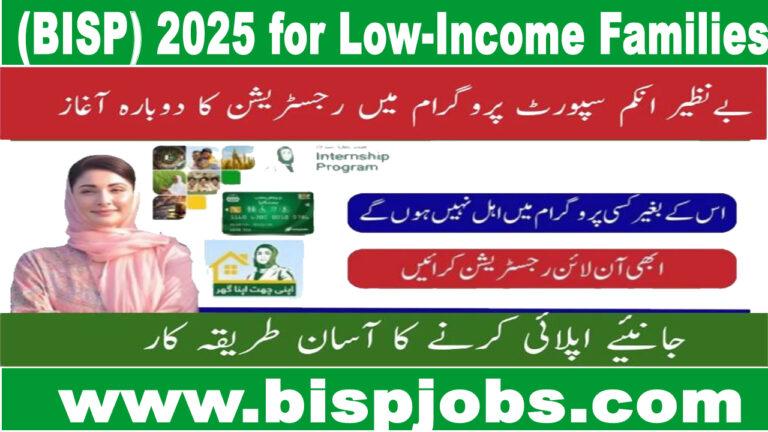 (BISP) 2025 for Low-Income Families