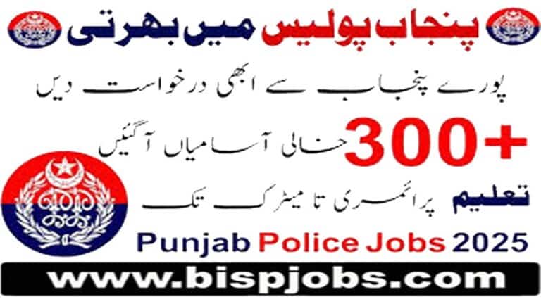 Punjab Police Jobs 2025 Application Form 