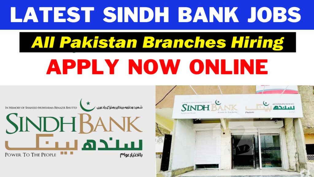 Sindh Bank Jobs 2025 Latest Advertisement | Online Apply